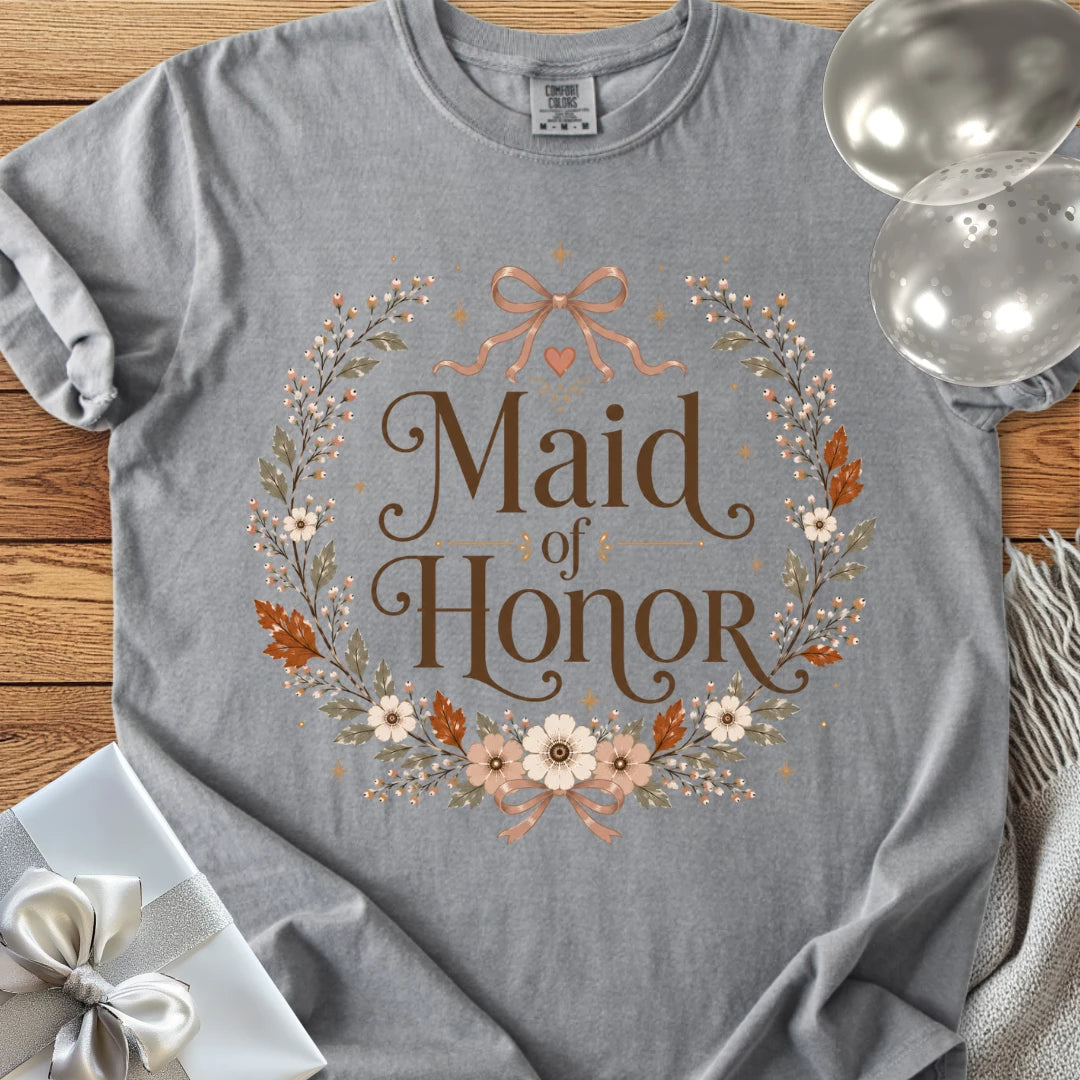 Maid of Honor - Premium Wedding T-Shirt