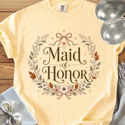 Maid of Honor - Premium Wedding T-Shirt