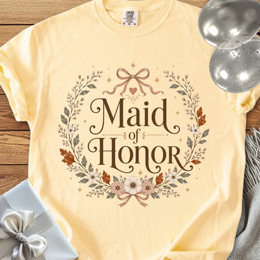 Maid of Honor - Premium Wedding T-Shirt