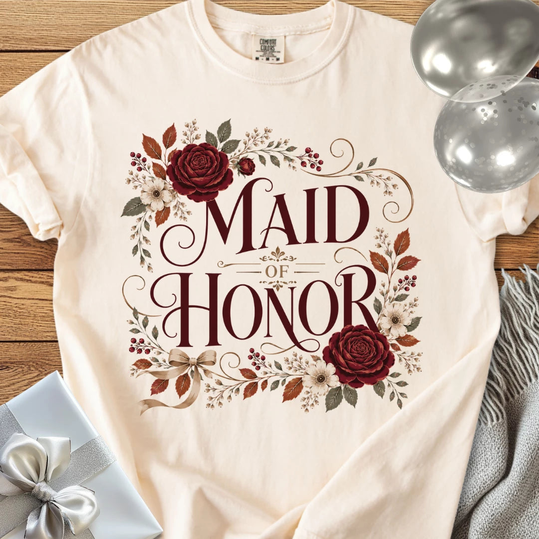Maid of Honor - Premium Wedding T-Shirt