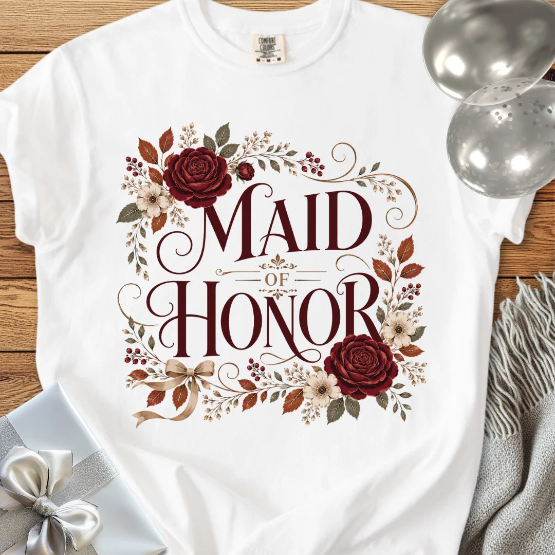 Maid of Honor - Premium Wedding T-Shirt
