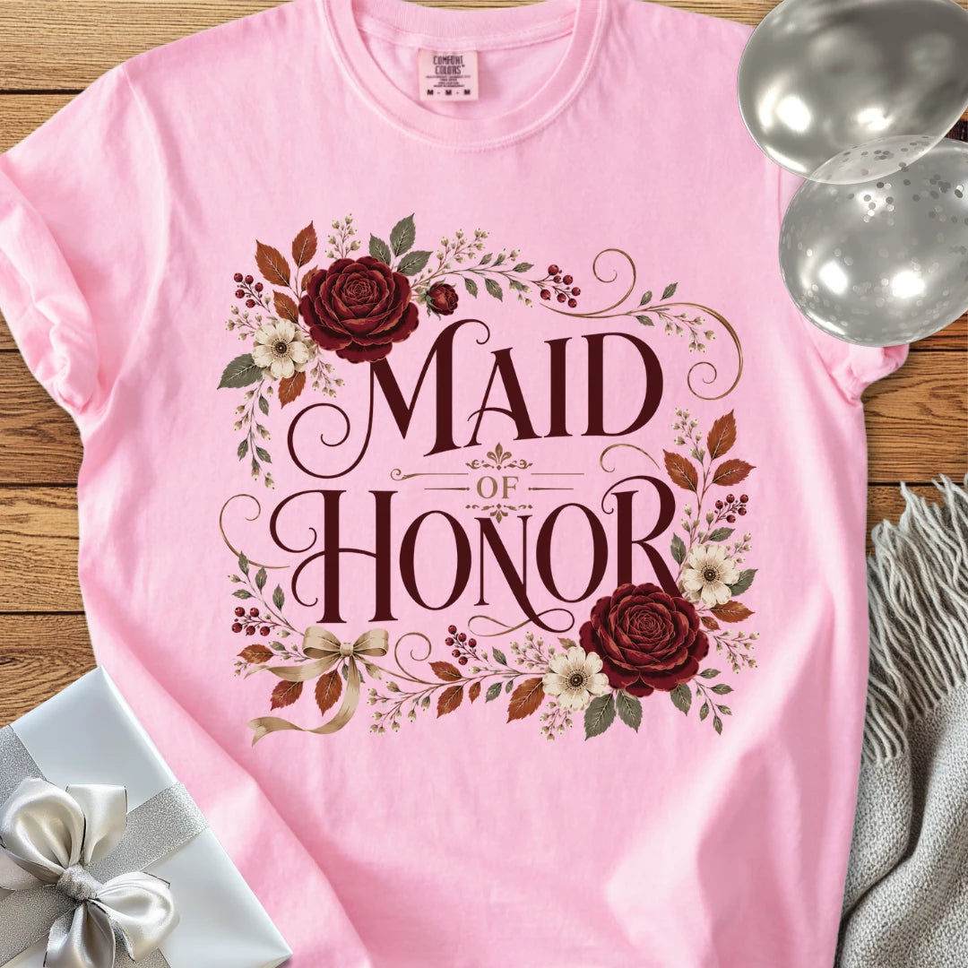 Maid of Honor - Premium Wedding T-Shirt