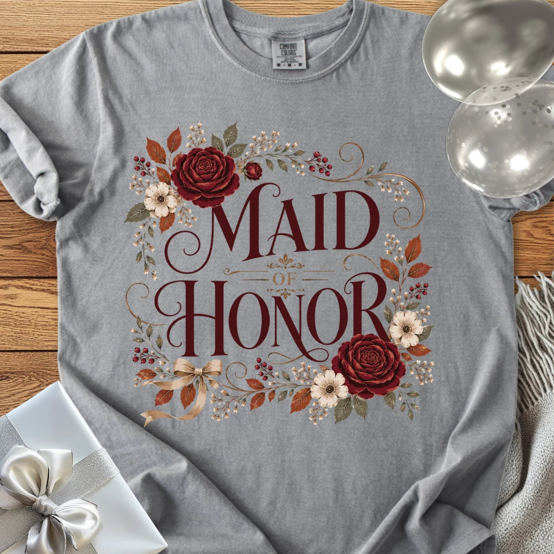 Maid of Honor - Premium Wedding T-Shirt