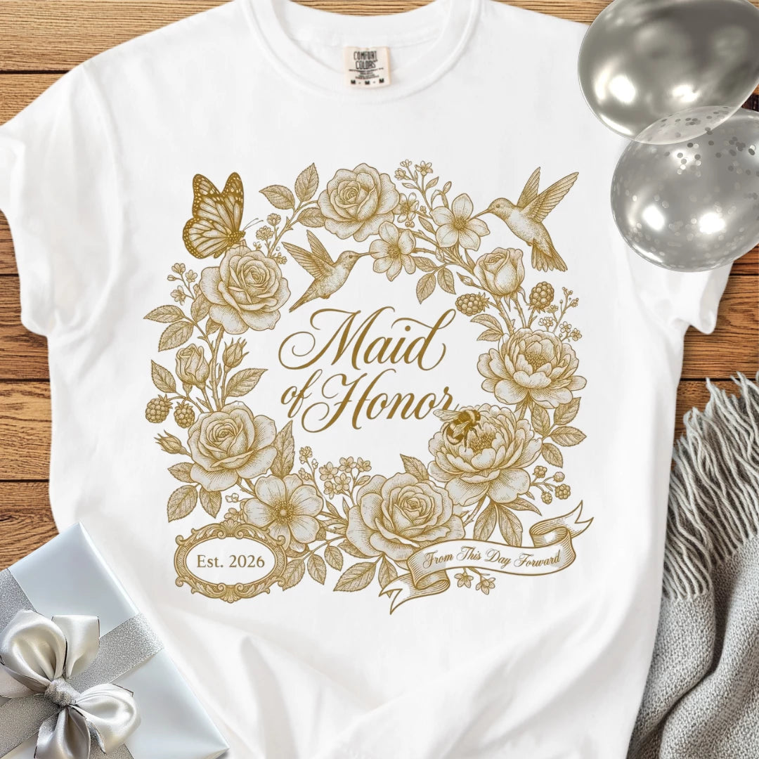 Maid of Honor - Premium Wedding T-Shirt