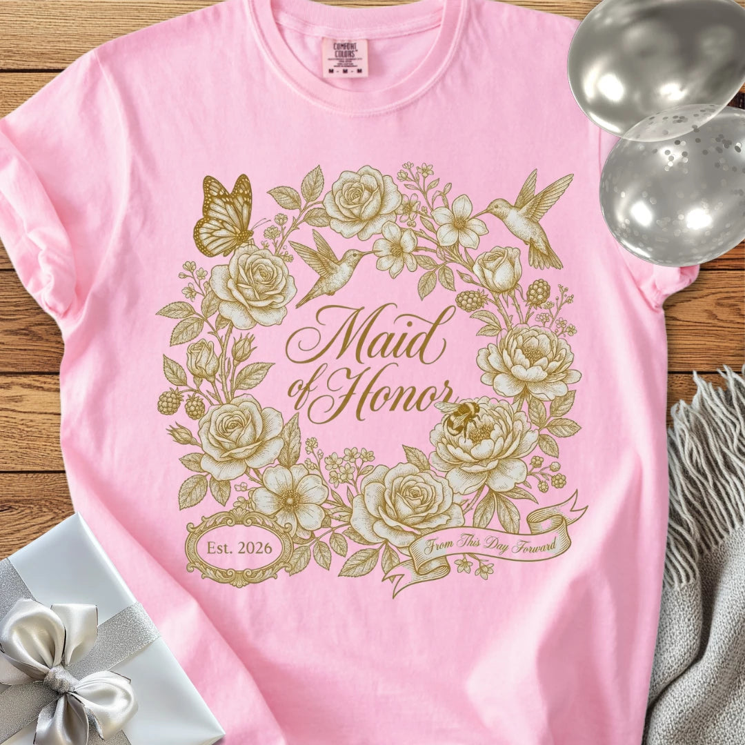 Maid of Honor - Premium Wedding T-Shirt