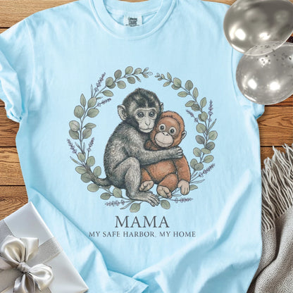 Mama, My Safe Harbor, My Home -  Premium Parenting T-Shirt