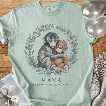 Mama, My Safe Harbor, My Home -  Premium Parenting T-Shirt