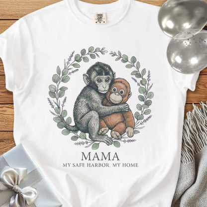 Mama, My Safe Harbor, My Home -  Premium Parenting T-Shirt