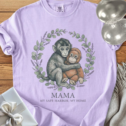 Mama, My Safe Harbor, My Home -  Premium Parenting T-Shirt