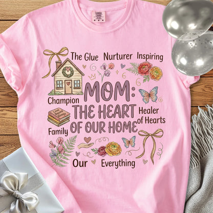 Mom: The Heart of Our Home - Premium T-Shirt
