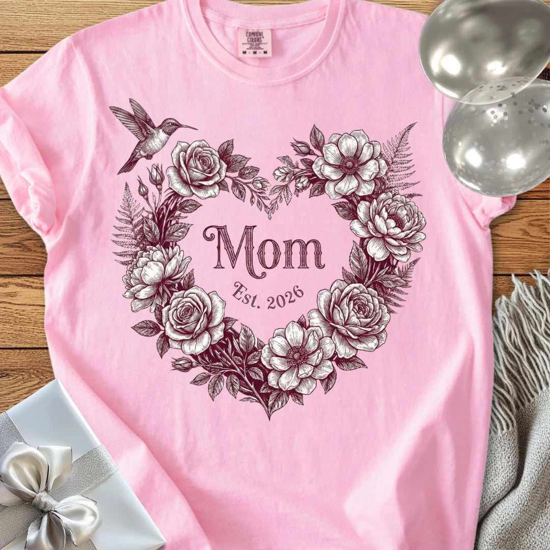 Mom, Est 2026 - Premium New Baby T-Shirt