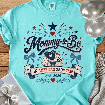Mommy-to-Be in America’s 250th Year - Premium America 250 T-Shirt