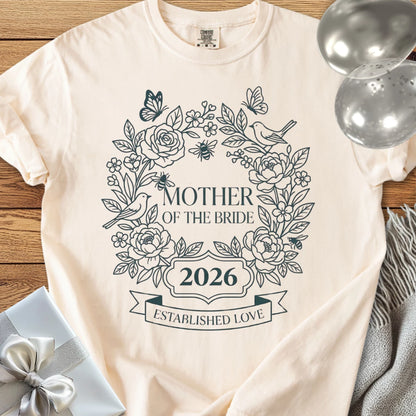 Mother of the Bride 2026, Established Love - Premium Wedding T-Shirt