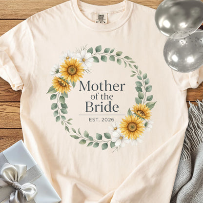 Mother of the Bride, Est. 2026 - Premium Wedding T-Shirt