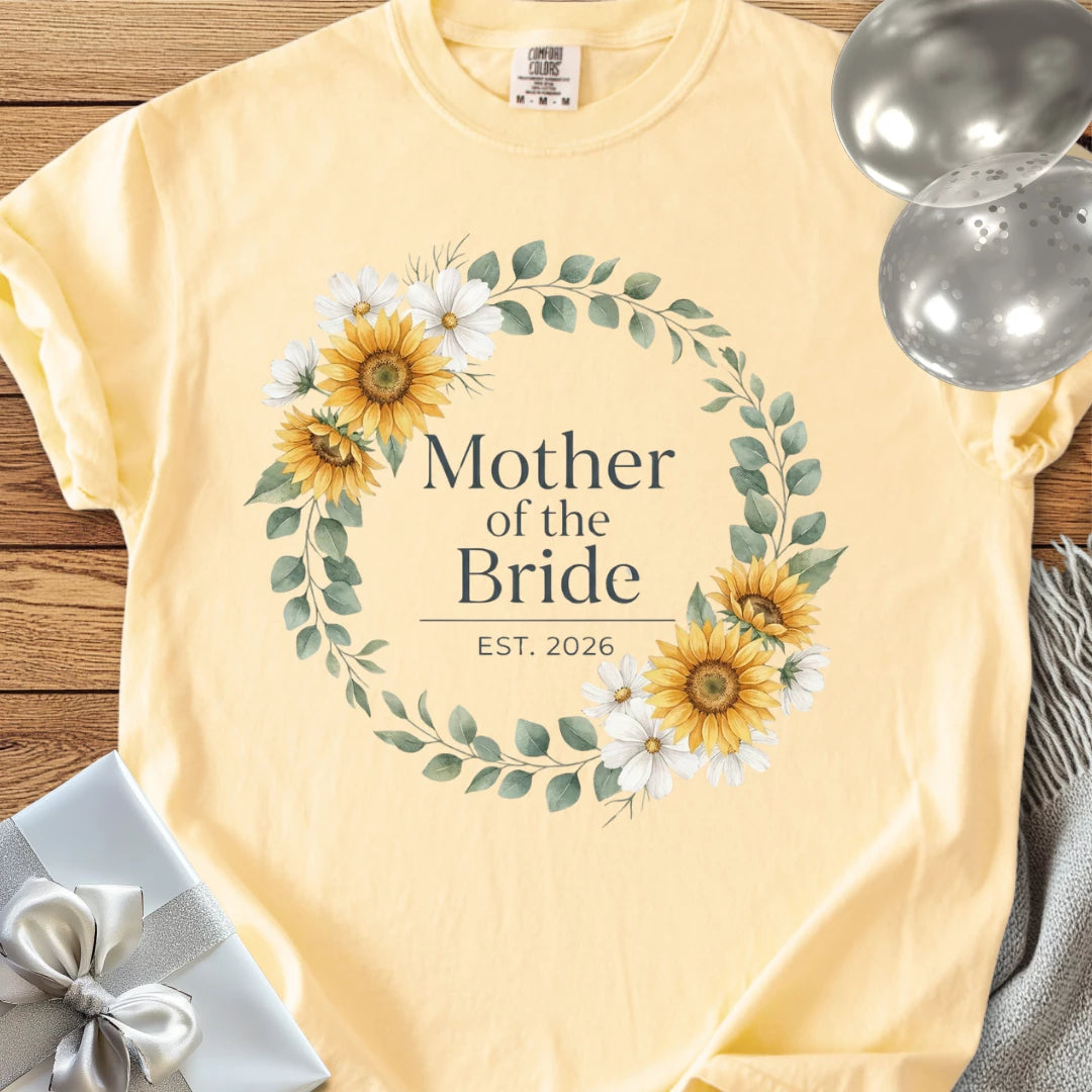 Mother of the Bride, Est. 2026 - Premium Wedding T-Shirt
