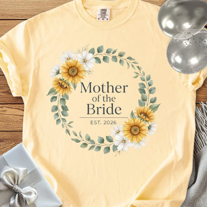 Mother of the Bride, Est. 2026 - Premium Wedding T-Shirt