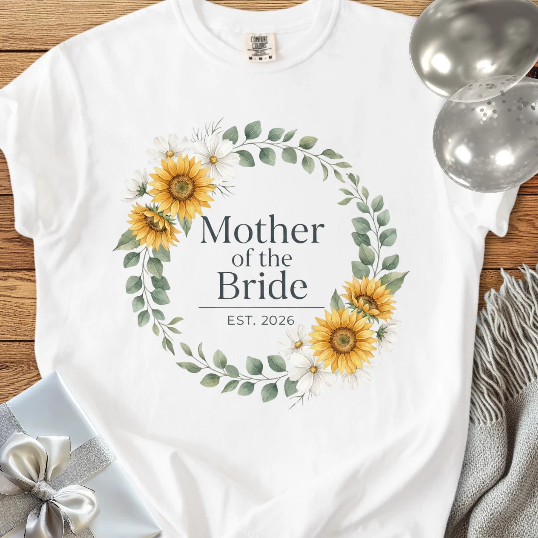 Mother of the Bride, Est. 2026 - Premium Wedding T-Shirt