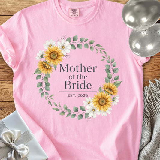 Mother of the Bride, Est. 2026 - Premium Wedding T-Shirt