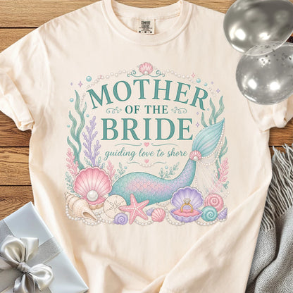 Mother of the Bride, Guiding Love to Shore - Premium Wedding T-Shirt