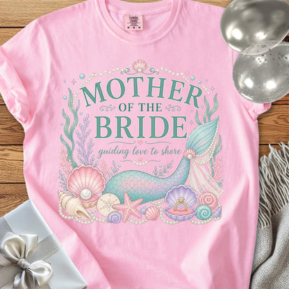 Mother of the Bride, Guiding Love to Shore - Premium Wedding T-Shirt