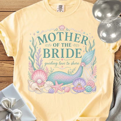 Mother of the Bride, Guiding Love to Shore - Premium Wedding T-Shirt
