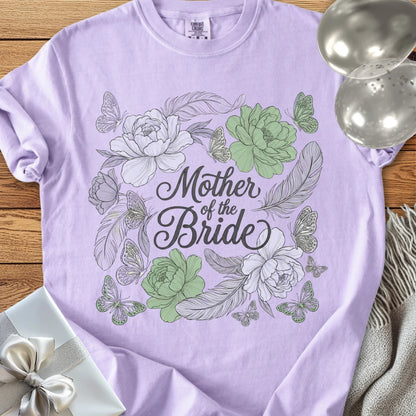Mother of the Bride - Premium Floral Wedding T-Shirt