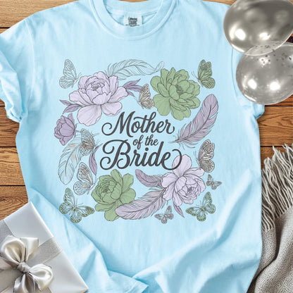 Mother of the Bride - Premium Floral Wedding T-Shirt