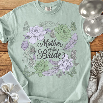 Mother of the Bride - Premium Floral Wedding T-Shirt