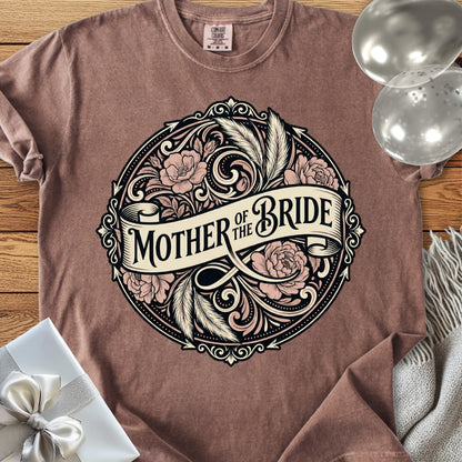 Mother of the Bride - Premium Ornate Peony Wedding T-Shirt