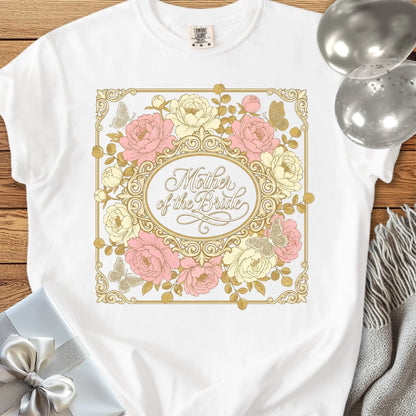 Mother of the Bride - Premium Peony Wedding T-Shirt