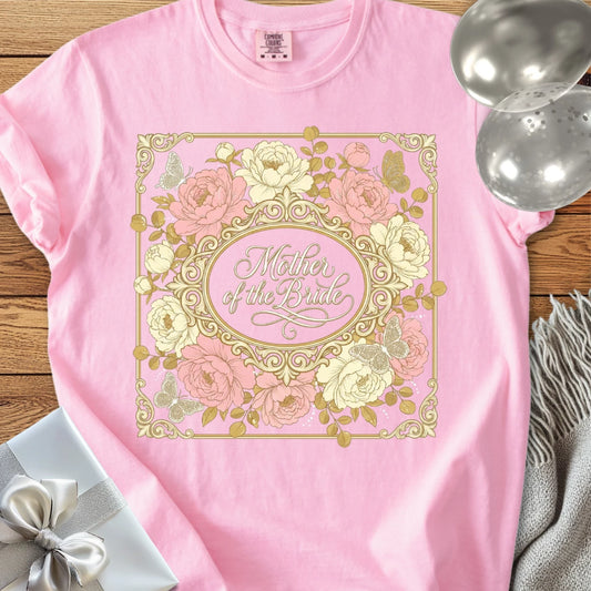 Mother of the Bride - Premium Peony Wedding T-Shirt
