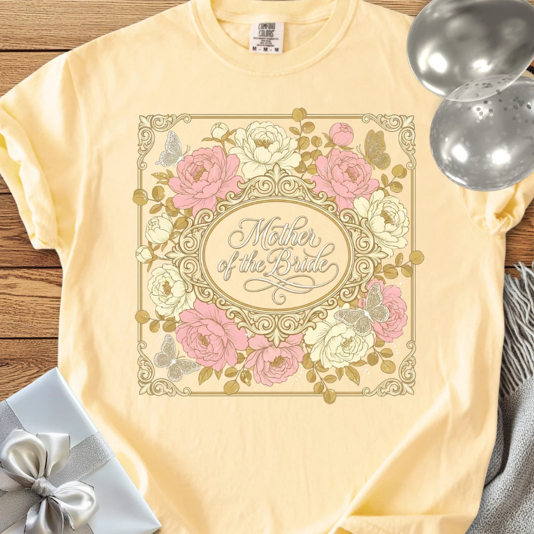 Mother of the Bride - Premium Peony Wedding T-Shirt