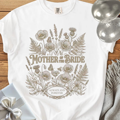 Mother of the Bride - Premium Wildflower Wedding T-Shirt
