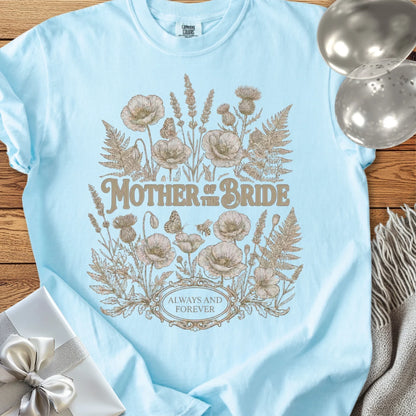 Mother of the Bride - Premium Wildflower Wedding T-Shirt