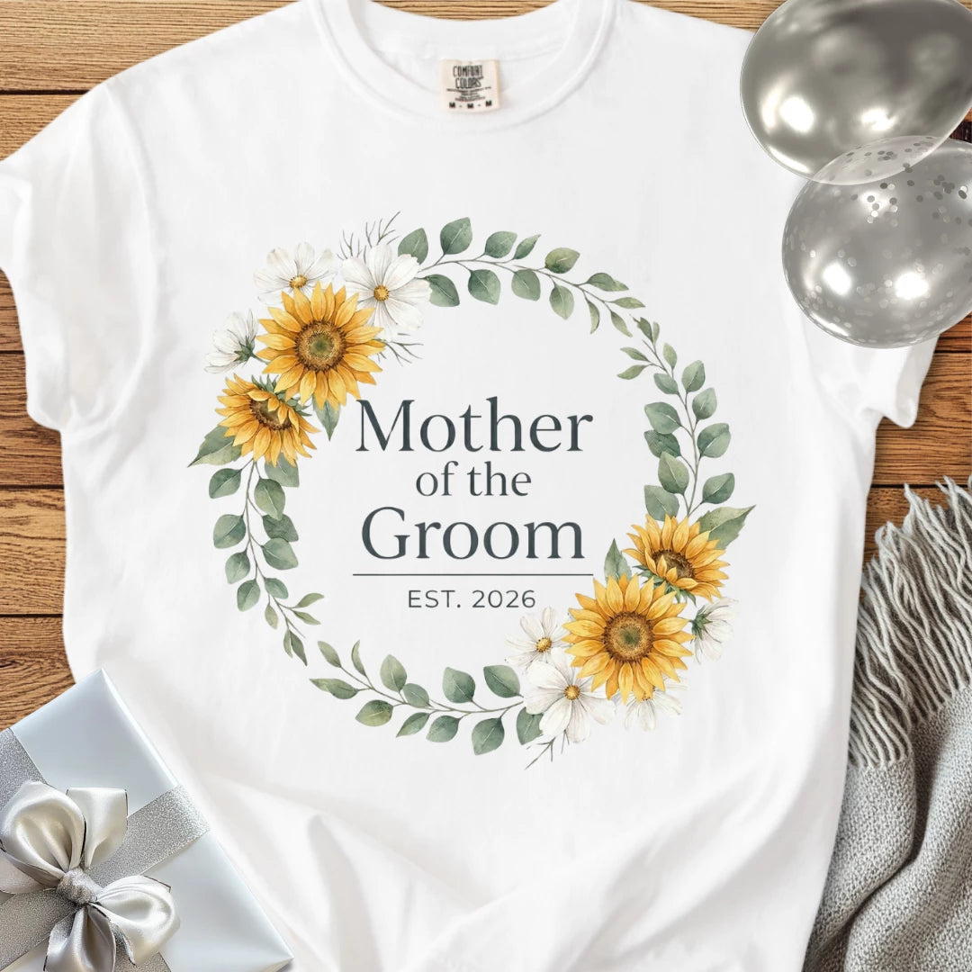 Mother of the Groom, Est. 2026 - Premium Wedding T-Shirt