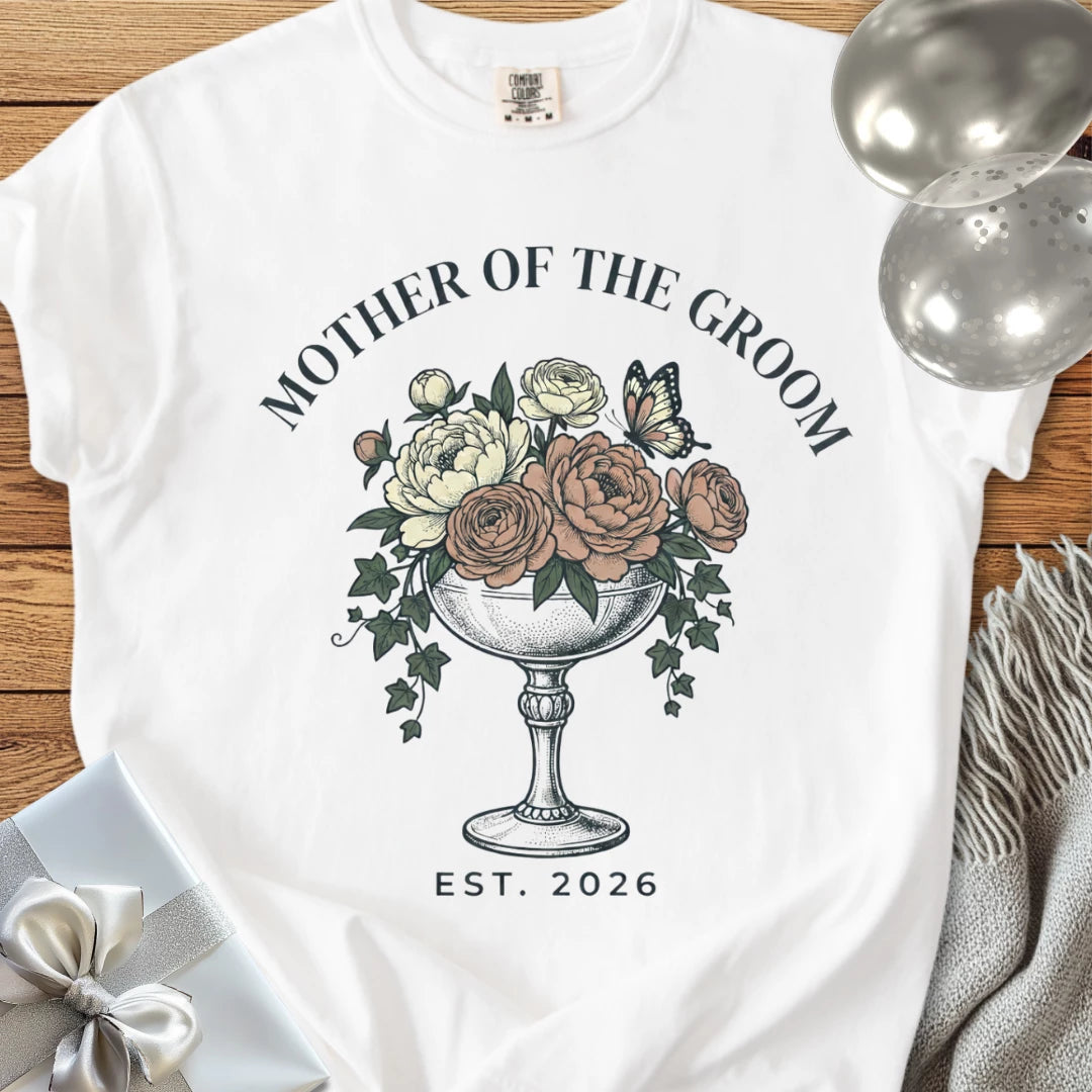 Mother of the Groom, Est. 2026 - Premium Wedding T-Shirt