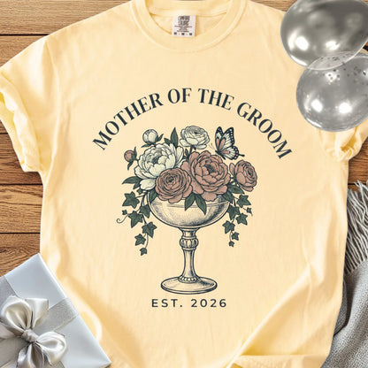 Mother of the Groom, Est. 2026 - Premium Wedding T-Shirt