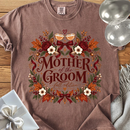 Mother of the Groom, Fall Edition - Premium Wedding T-Shirt