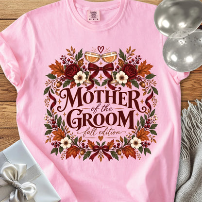 Mother of the Groom, Fall Edition - Premium Wedding T-Shirt