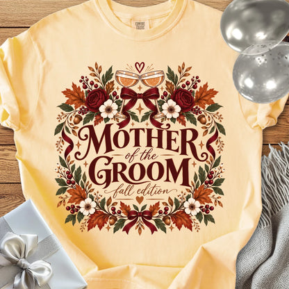 Mother of the Groom, Fall Edition - Premium Wedding T-Shirt