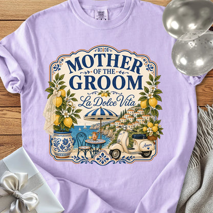 Mother of the Groom, 'La Dolce Vita' - Premium Bridal Party T-Shirt