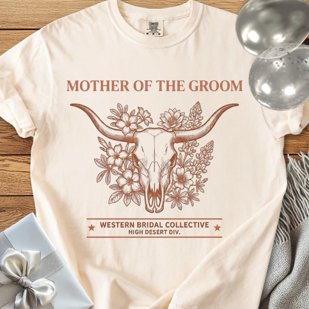 Mother of the Groom - Premium Western Style Wedding T-Shirt
