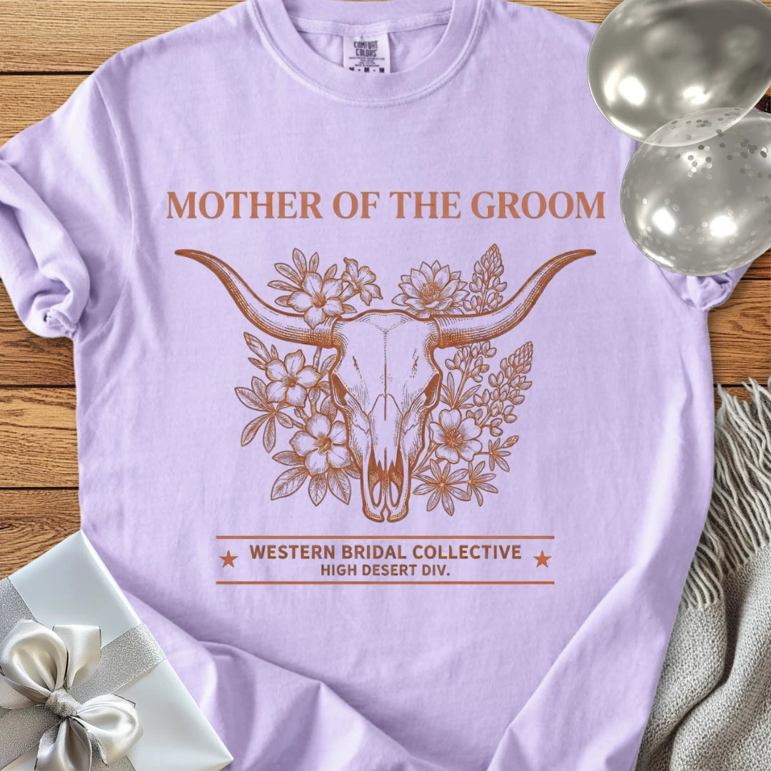 Mother of the Groom - Premium Western Style Wedding T-Shirt