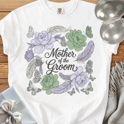 Mother of the Groom - Premium Floral Wedding T-Shirt