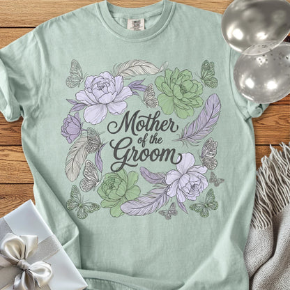 Mother of the Groom - Premium Floral Wedding T-Shirt