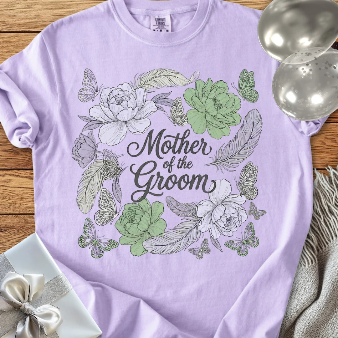 Mother of the Groom - Premium Floral Wedding T-Shirt