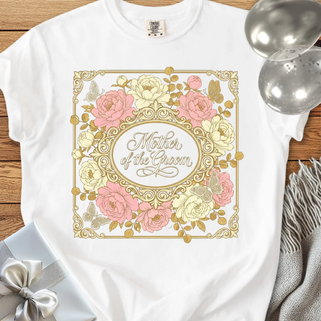 Mother of the Groom - Premium Peony Wedding T-Shirt