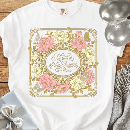 Mother of the Groom - Premium Peony Wedding T-Shirt