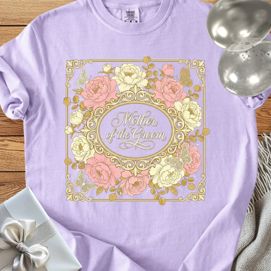 Mother of the Groom - Premium Peony Wedding T-Shirt