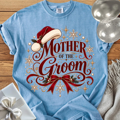Mother of the Groom - Premium Christmas Wedding T-Shirt